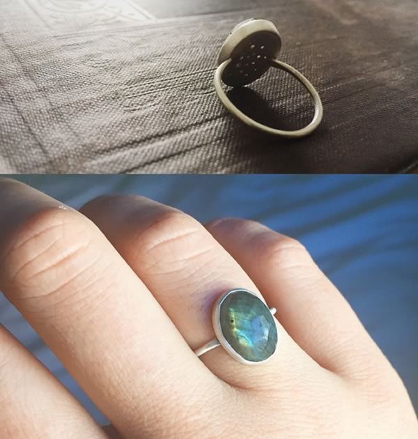 hidden constellation ring with labradorite handmade loves